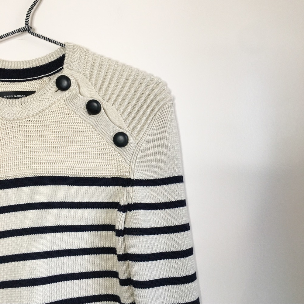 Isabel Marant Hatfield Merino Wool Sweater Tan 44 - Picture 8 of 16